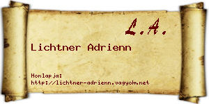 Lichtner Adrienn névjegykártya